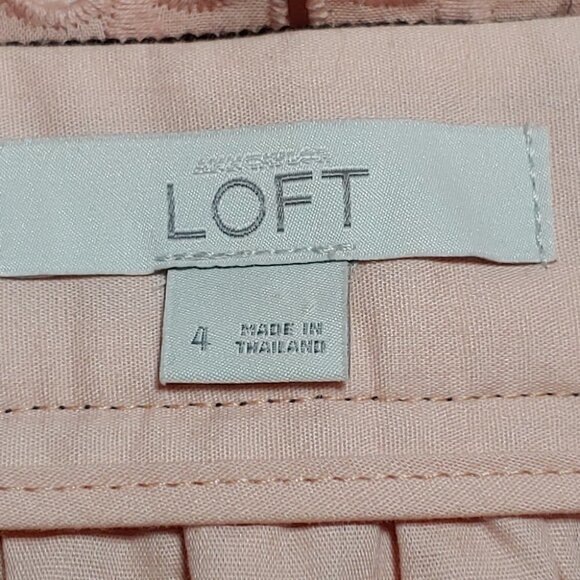LOFT Dusty Rose Eyelet Tulip Mini Skirt - Picture 10 of 11